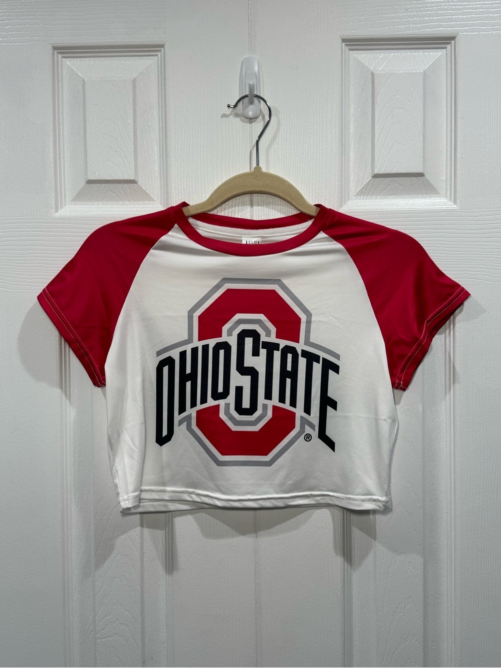 🔴⚪️ OHIO STATE Crop Top T-shirt NWT ⚪️🔴 - Picture 5 of 6